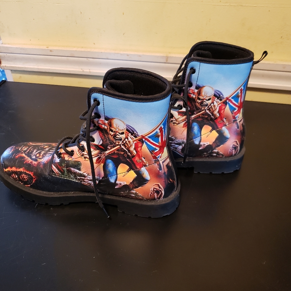 Custom made Iron Maiden Boots
